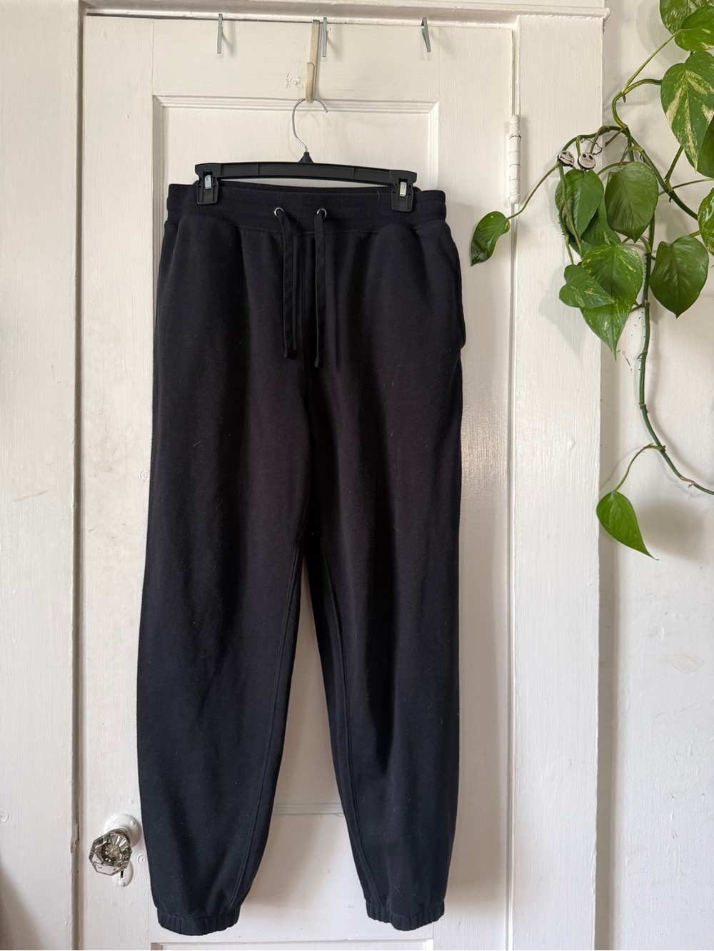 Men's Black Jogger Pants - Comfortable Everyday Sweatpants size M Amazon